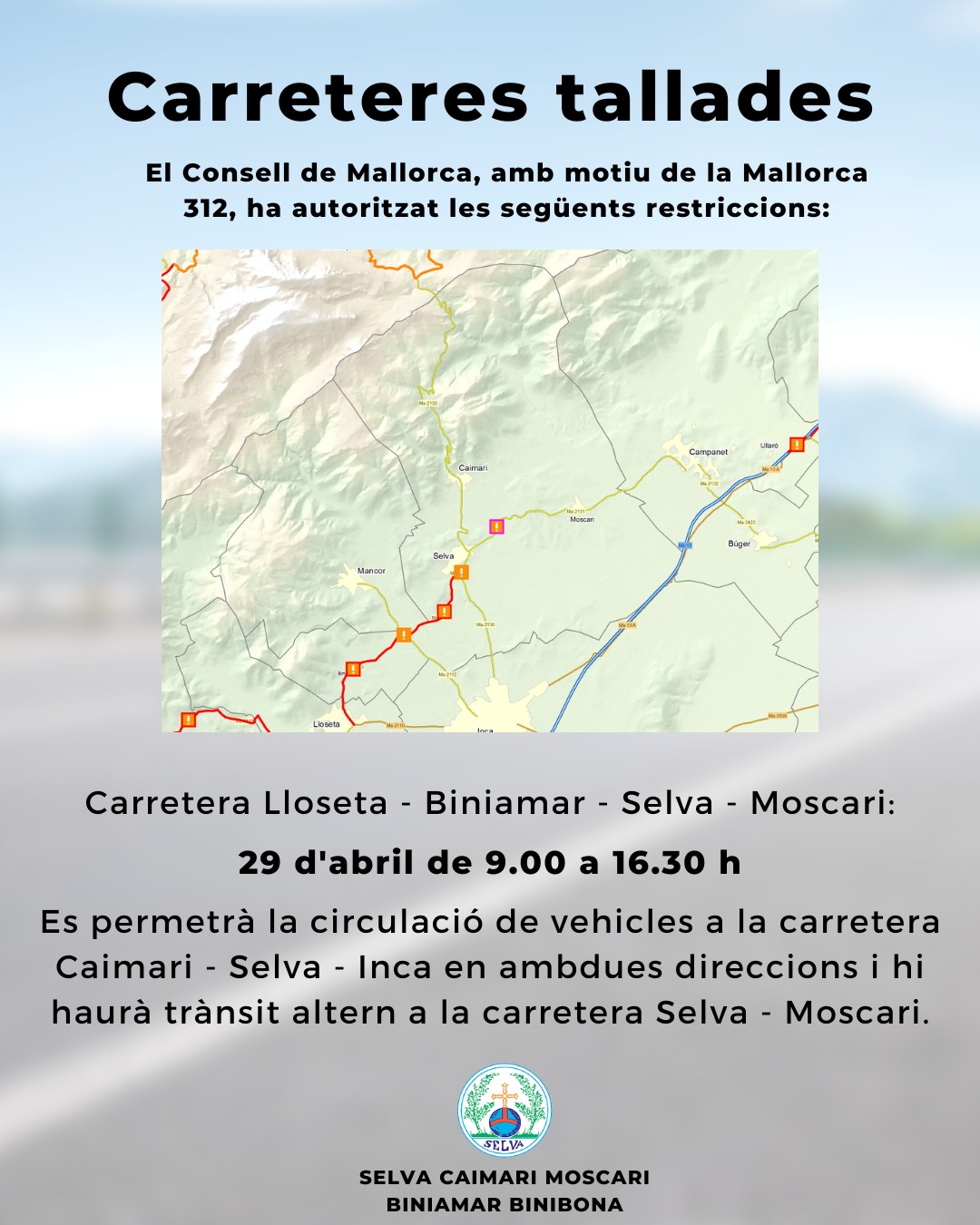 Carreteres tallades