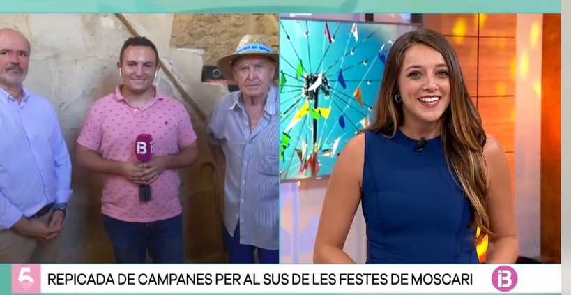 Portada Cinc Dies d'IB3 Televisió present a la repicada de campanes de Moscari