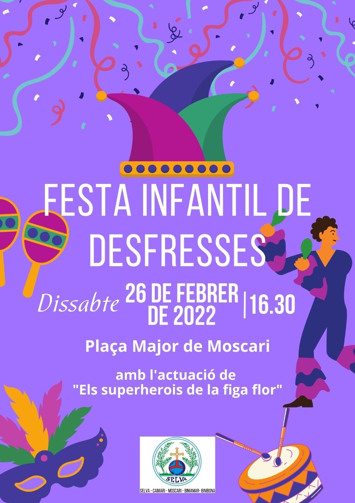 Festa infantil de desfresses a Moscari