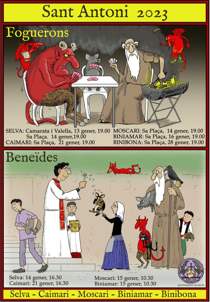 Foguerons i beneïdes de Sant Antoni 2023