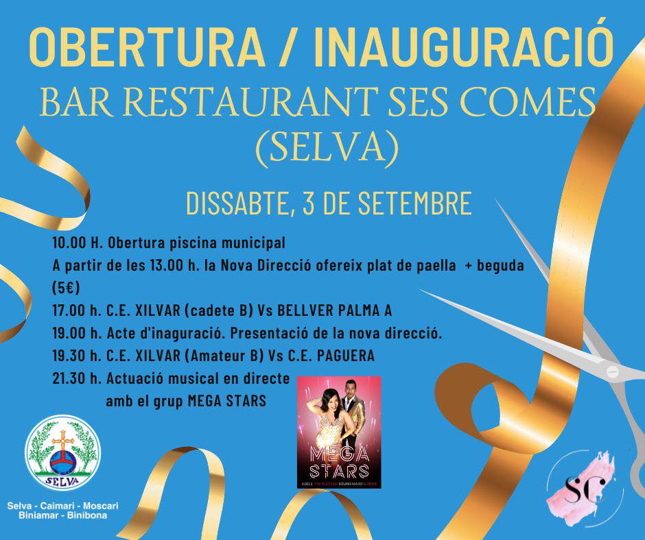Inauguració la presentació de la nova direcció del Bar Restaurant del Poliesportiu de Ses Comes de Selva