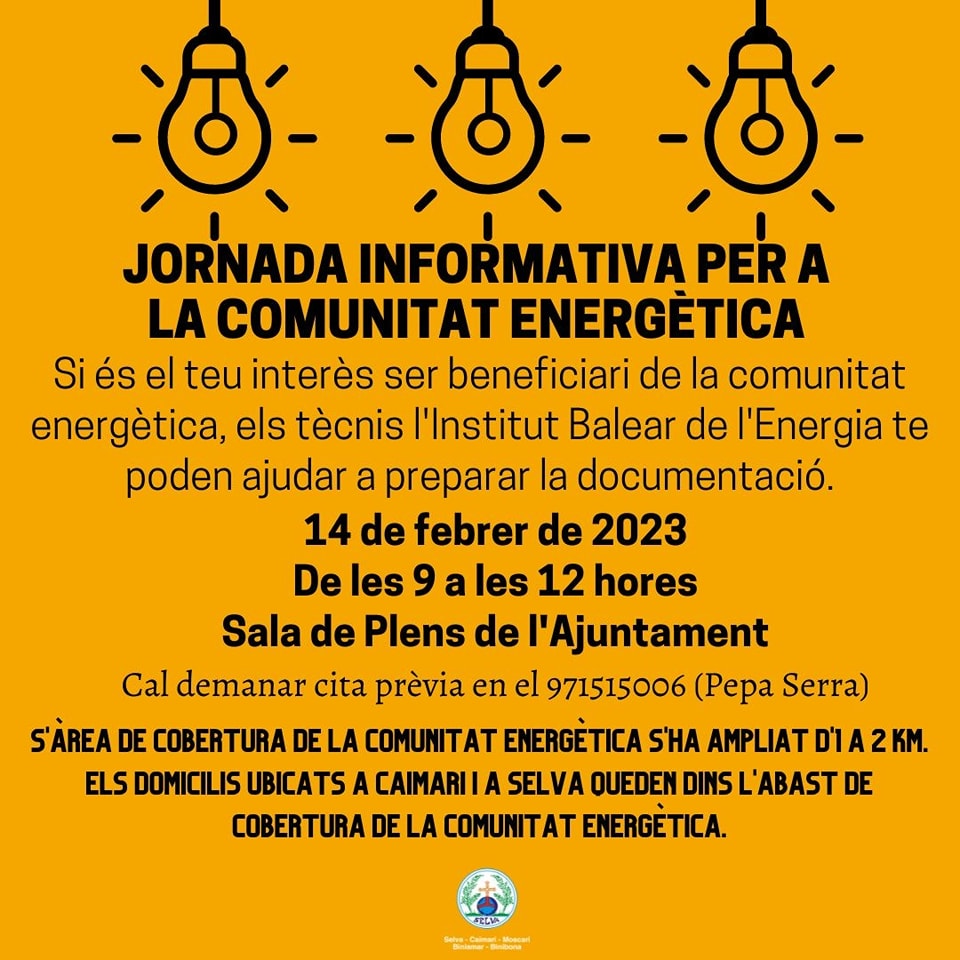 Jornada informativa per a la comunitat energètica