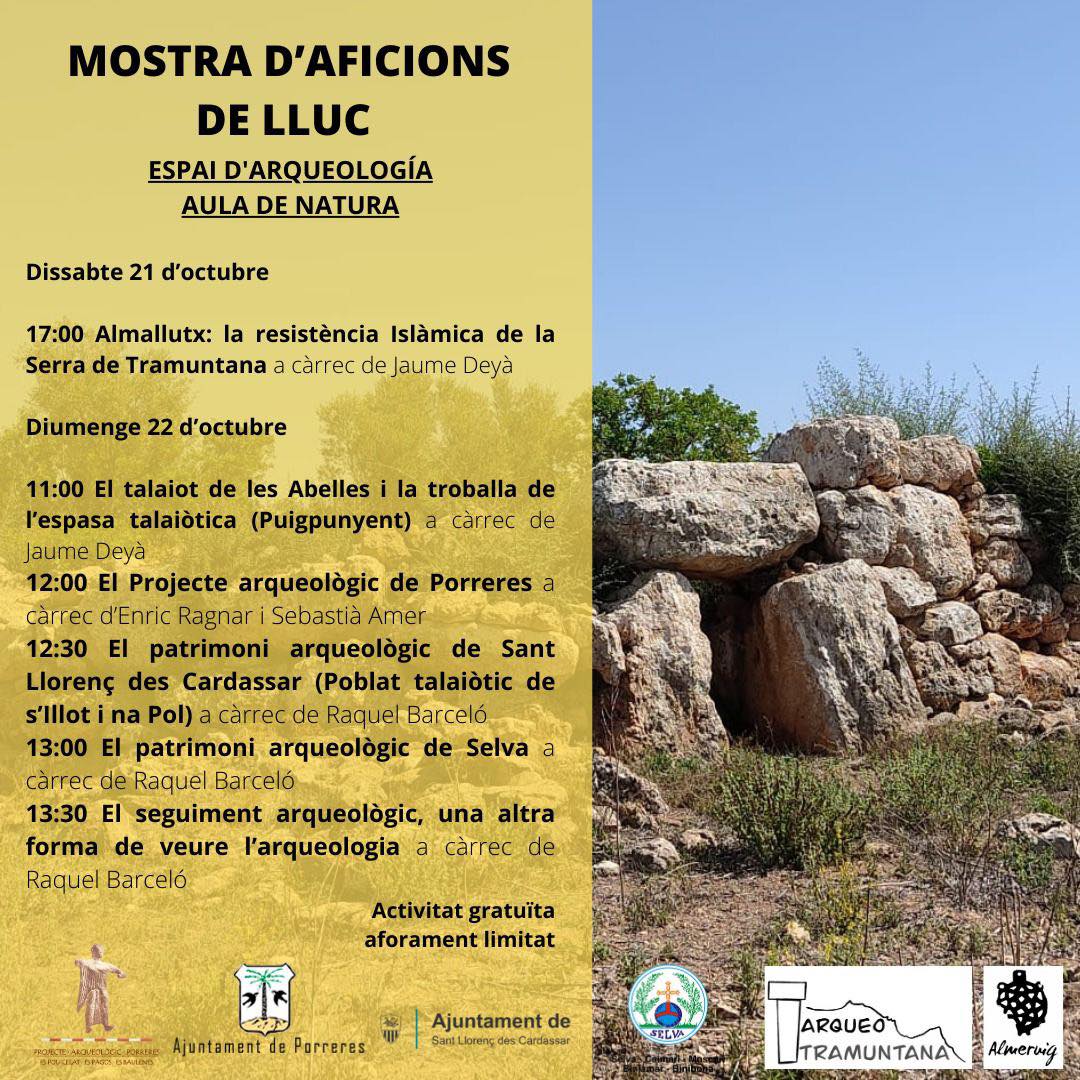 Mostra d'aficions de Lluc - Espai d'arqueologia aula de natura