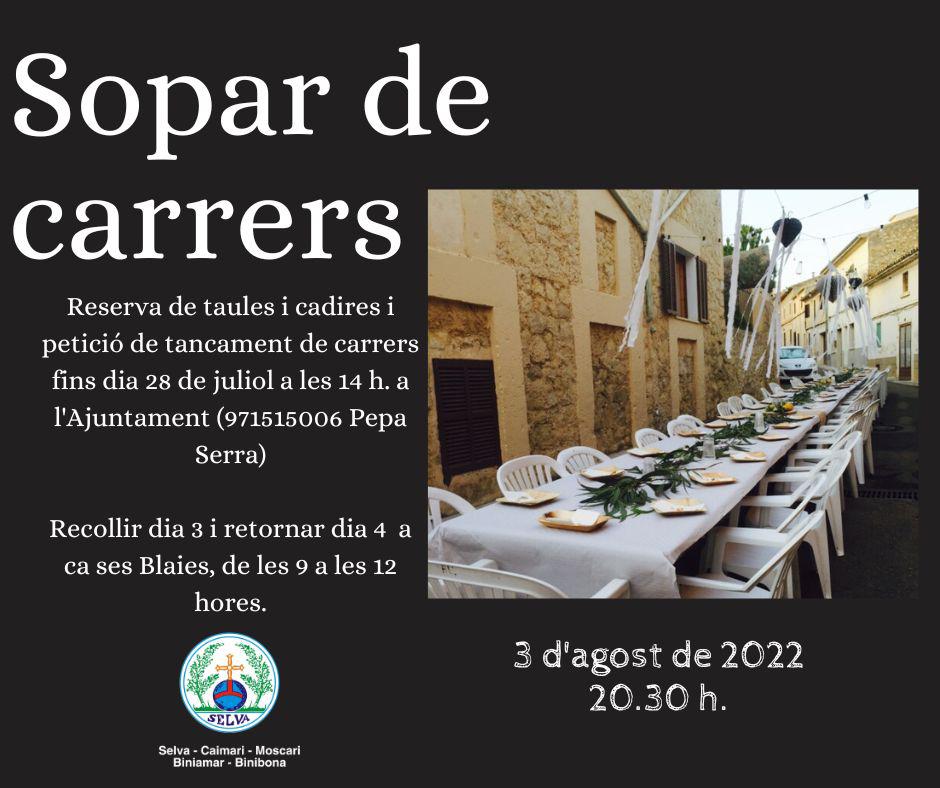 Sopar de carrers