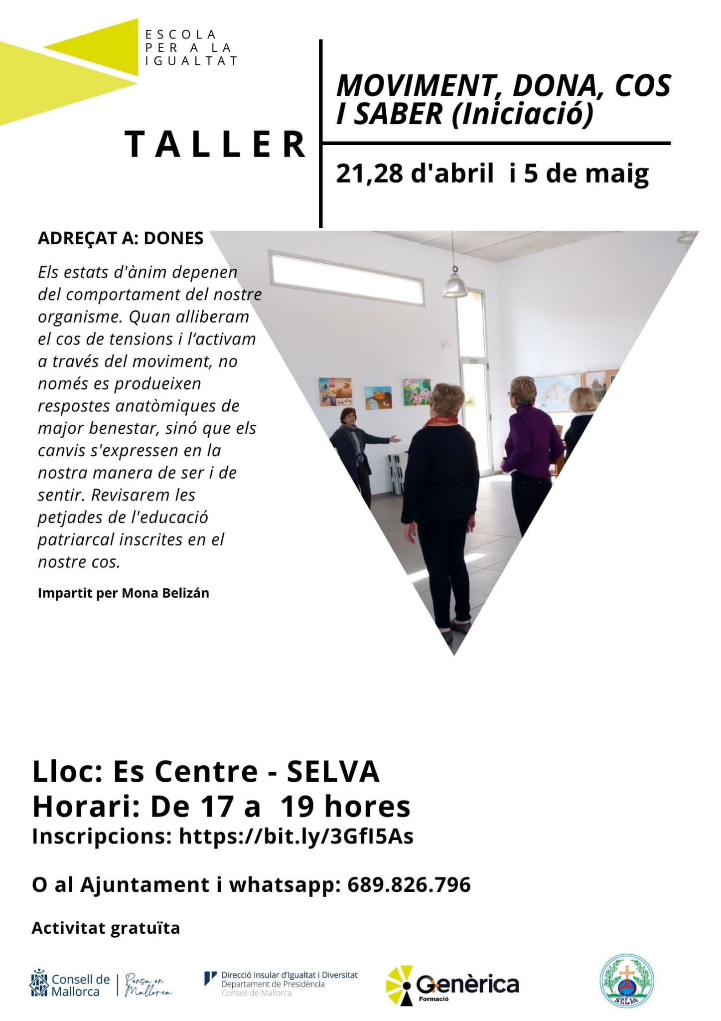 Taller: Moviment, dona, cos i saber (Iniciació)