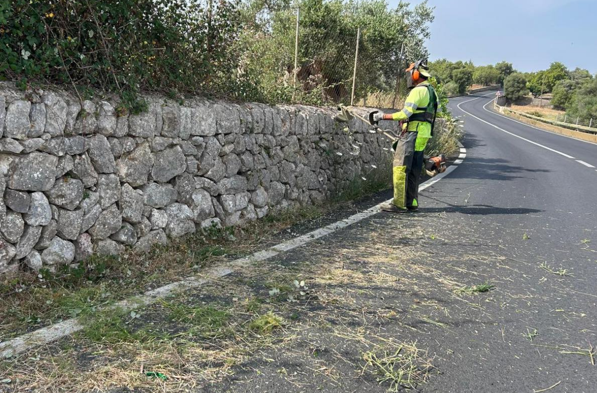 Portada Campanya de desbrossament a les carreteres del municipi