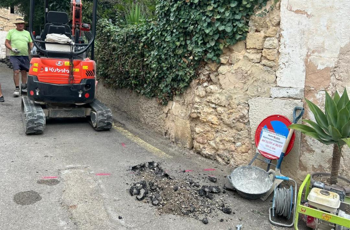 Portada Obres de renovació de la xarxa d'aigua potable