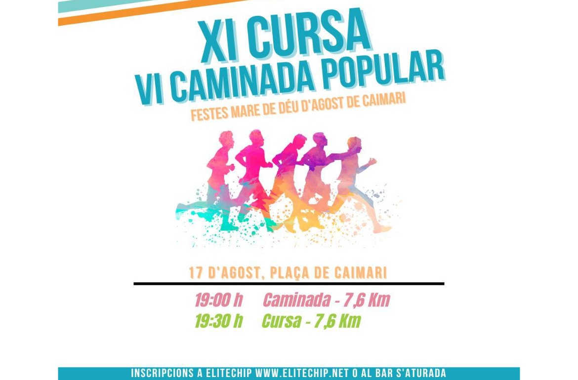 Portada XI Cursa VI Caminada Popular - Caimari 2025