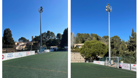 Portada il·luminació camp futbol selva