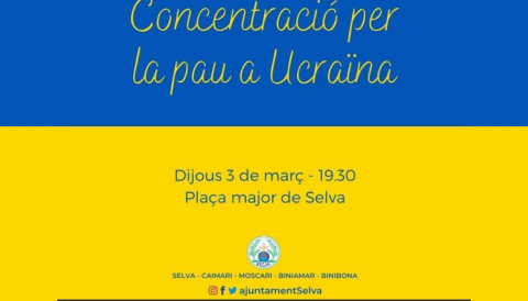 Portada concentració per Ucraïna