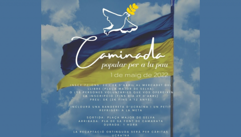Portada Caminada popular per la Pau, 1 de maig de 2022