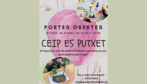 Portada Portes obertes CEIP Es Putxet
