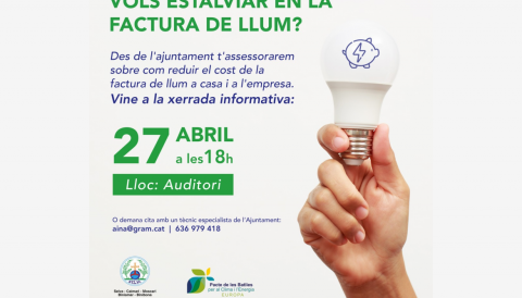 Portada Vols estalviar en la factura de llum