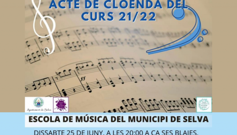 Portada Acte de cloenda del curs 21-22