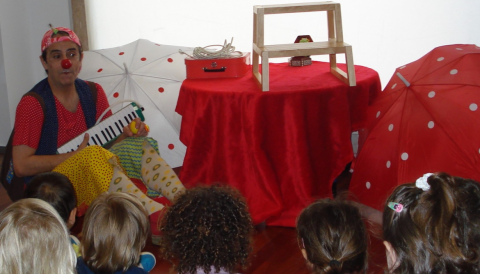 Portada Contes i rialles amb el pallasso Andreu