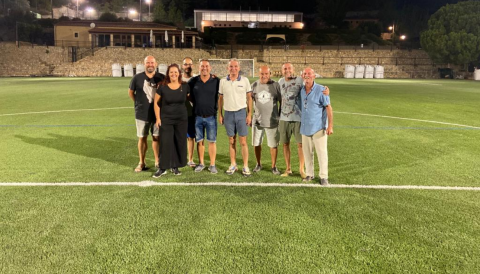 Portada Visita a les obres de renovació de la gespa del camp de futbol de Ses Comes de Selva