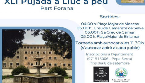 Portada XLI Pujada a Lluc a Peu