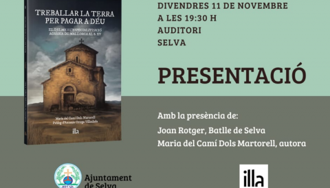 Portada Presentació "Treballar la terra per pagar a Déu"