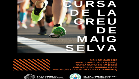 Portada Primera Cursa de la Creu de maig de Selva