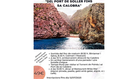 Portada Excursió en barca "del Port de Sóller fins Sa Calobra"