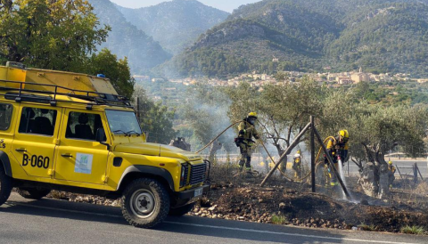 Portada Incendi a sa volta de Cas Jurat a la carretera de Selva a Caimari