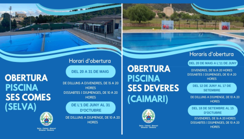 Portada Piscina Ses Comes i Ses Deveres