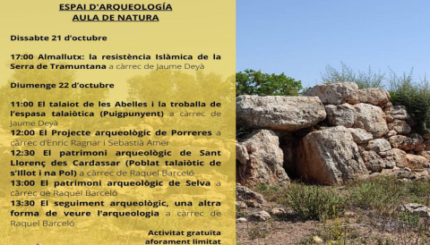 Portada Mostra d'aficions de Lluc - Espai d'arqueologia aula de natura