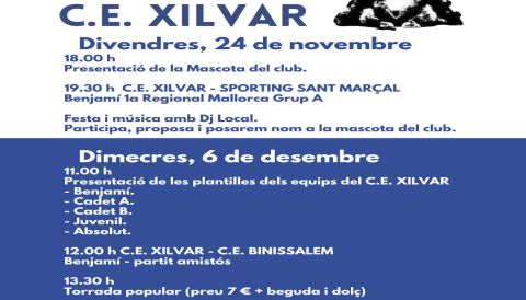 Portada Club Esportiu Xilvar