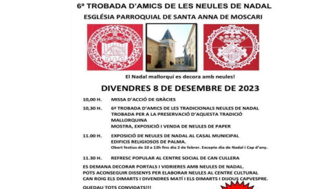 Portada 6a TROBADA D'AMICS DE LES NEULES DE NADAL