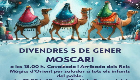 Portada Cavalcada dels Reis d'Orient - Moscari