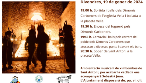 Portada Sant Antoni - Fogueró de Caimari
