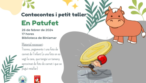Portada Contacontes i petit taller "En Patufet"