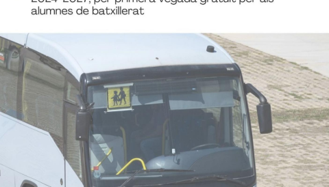 Portada Contractació del servei de transport escolar