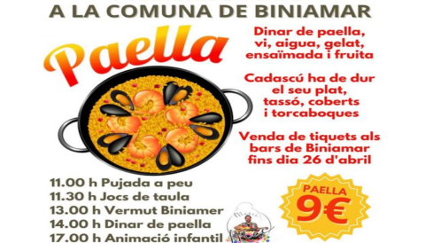 Portada Primer de maig a la Comuna de Biniamar