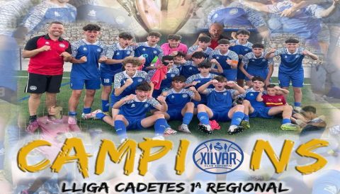 Portada Campions de lliga Cadet 1a Regional