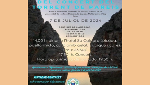 Portada 60 anys del concert Torrent de Pareis