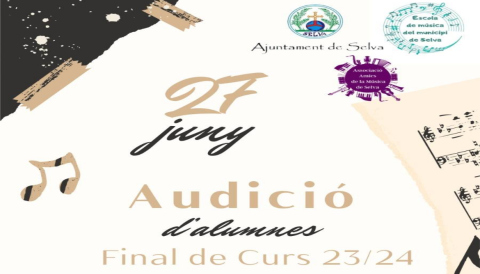 Portada Audició d'alumnes Final de curs 23/24
