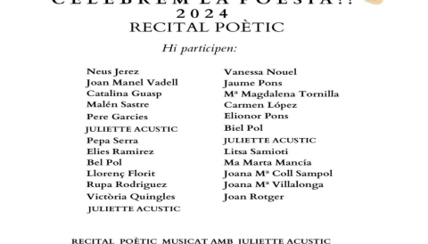Portada Celebrem la poesia - Selva 2024