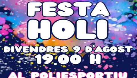 Portada Festa Holi - Festes de Sant Llorenç Selva 2024
