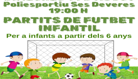 Portada Partits de futbet infantil