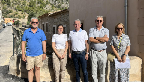 Portada Visita a les obres de retirada de canonades de recollida d'aigües residuals del llit del torrent de Sa Mosquera de Caimari