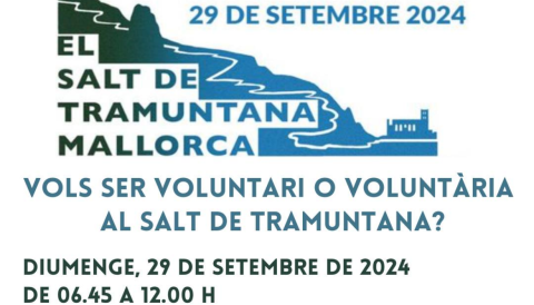 Portada Vols ser voluntari o voluntària al Salt de Tramuntana?