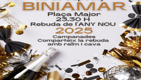 Portada Nit de Cap d'Any a Biniamar