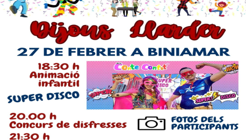 Portada Carnaval Biniamar 2025