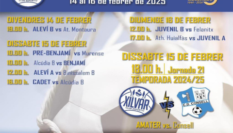Portada Partits Xilvar C.E - 14 al 16 de febrer