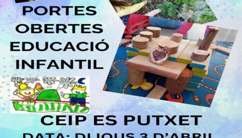 Portada Portes obertes CEIP Es Putxet