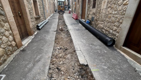 Portada Intervenció a la xarxa d'aigües del carrer Son Morro