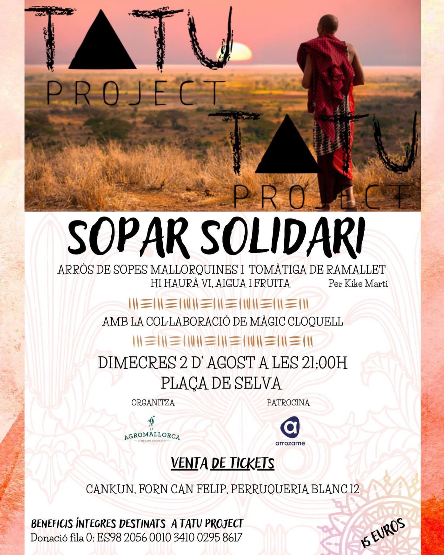 Sopar solidari Tatu Project