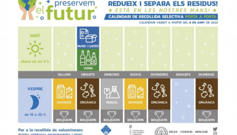 Portada Nou calendari de recollida dels residus sòlids urbans