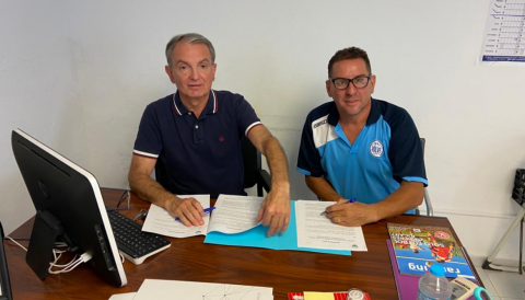 Portada S'ha signat el conveni de col·laboració anual entre el club i l'ajuntament